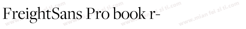 FreightSans Pro book r字体转换